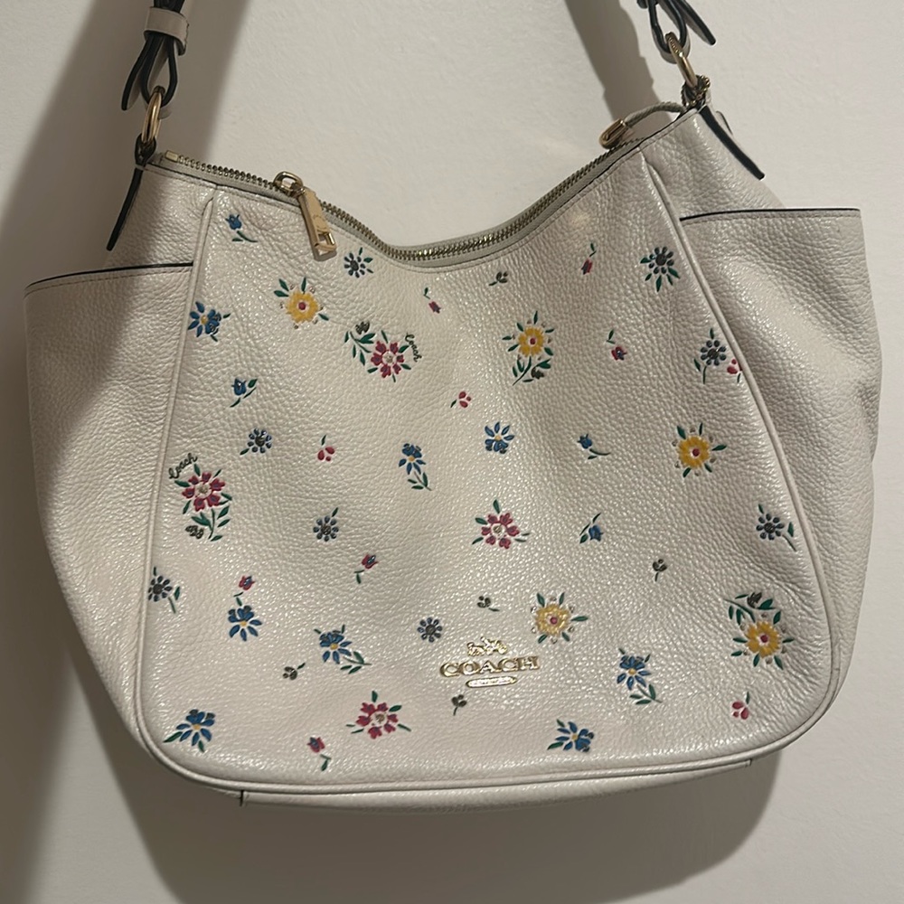 Coach Wildflower Rori Leather Shoulder Bag Gem